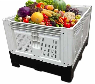 Udluftede sammenklappelige pallecontainere